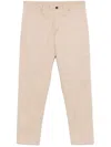 Daniele Alessandrini Classic Trousers In Beige Cotton In Neutral