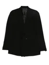 Daniele Alessandrini Double-breasted Black Blazer With Wide Lapels In Black