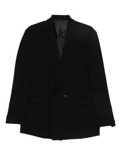 DANIELE ALESSANDRINI BLACK DOUBLE-BREASTED JACKET DANIELE ALESSANDRINI