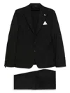 Daniele Alessandrini Black Single Breasted Suit In Black