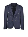 Daniele Alessandrini Blue Polyester Jacket In Blue