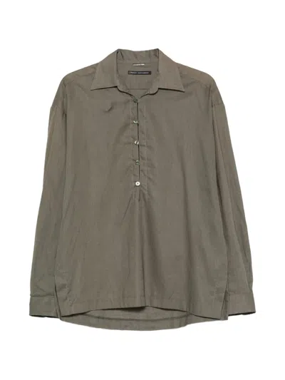 Daniele Alessandrini Button-fastening Long-sleeve Shirt In Green