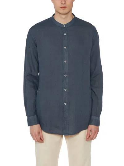Daniele Alessandrini Camicia Koreana In Lino In Gray