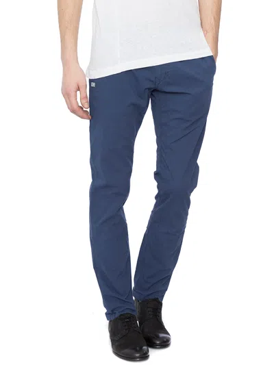 Daniele Alessandrini Canvas Cotton Pants In Blue