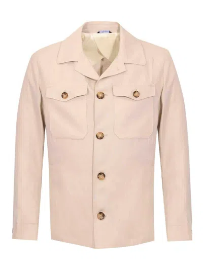 Daniele Alessandrini Cotton Jacket In Neutral