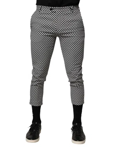 Pre-owned Daniele Alessandrini Checke Men Cropped Men's Pants () In Multi
