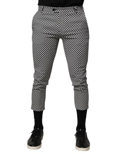 Pre-owned Daniele Alessandrini Checke Men Cropped Men's Pants () In Multi