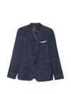 Daniele Alessandrini Check-pattern Peak-lapel Blazer In Multi