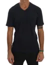 DANIELE ALESSANDRINI DANIELE ALESSANDRINI CHIC BLUE V-NECK COTTON MEN'S TEE