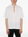 Daniele Alessandrini Camicia In Lino E Cotone In White