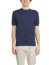 Daniele Alessandrini Crew Neck Sweater In Cotton And Linen
