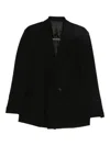 Daniele Alessandrini Double-breasted Black Blazer With Wide Lapels In Black