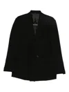 Daniele Alessandrini Double-breasted Black Blazer With Wide Lapels In Black