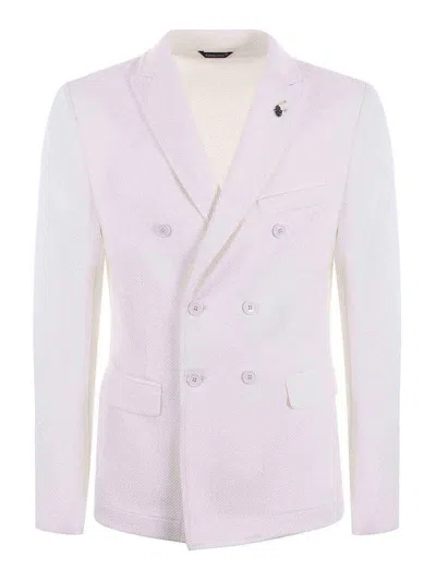 Daniele Alessandrini Alessandrini Double-breasted Jacket In White