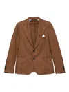 Daniele Alessandrini Elegant Rust-colored Blazer In Brown