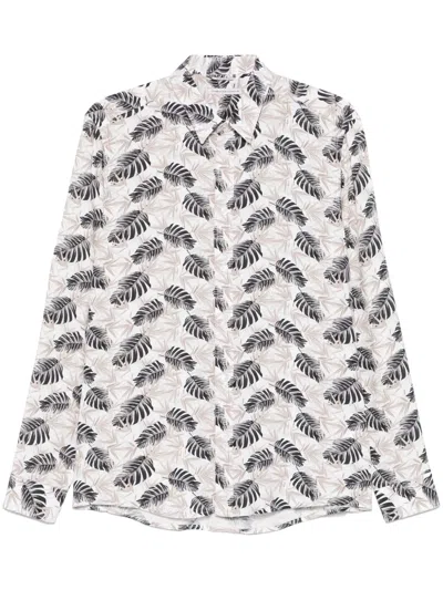 DANIELE ALESSANDRINI FLORAL-PRINT SHIRT