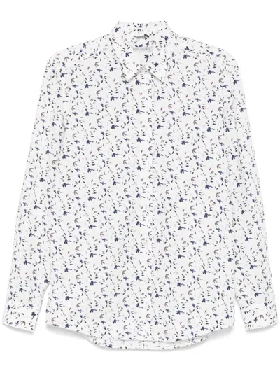 DANIELE ALESSANDRINI FLORAL-PRINT SHIRT