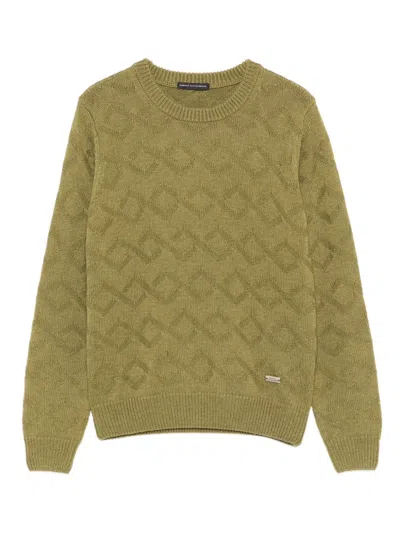 Daniele Alessandrini Kids' Geometric-pattern Sweater In Green