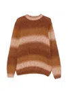 Daniele Alessandrini Gradient-effect Knitted Sweater In Brown