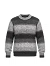 Daniele Alessandrini Gradient-effect Long-sleeve Sweater In Gray