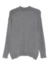 Daniele Alessandrini Ribbed Crew-neck Sweater In Gray