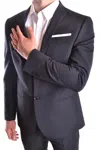 Daniele Alessandrini Grey Suit Blue In Blue