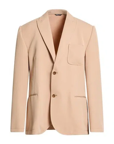 Daniele Alessandrini Homme Couture Paris Man Blazer Beige Size 46 Polyester, Elastane In Neutral