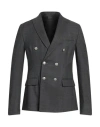 Daniele Alessandrini Homme Couture Paris Man Blazer Lead Size 42 Polyester, Viscose, Elastane In Gold