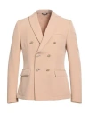 Daniele Alessandrini Homme Couture Paris Man Blazer Sand Size 38 Polyester, Elastane In Pink