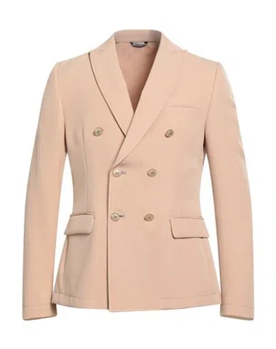Daniele Alessandrini Homme Couture Paris Man Blazer Sand Size 38 Polyester, Elastane In Pink