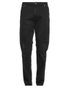 Daniele Alessandrini Homme Couture Paris Man Jeans Black Size 34 Cotton, Elastane
