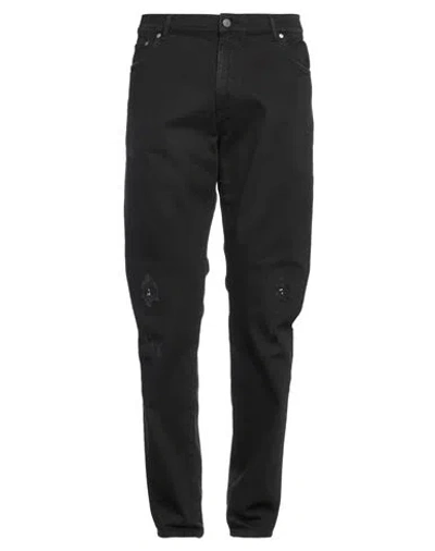 Daniele Alessandrini Homme Couture Paris Man Jeans Black Size 34 Cotton, Elastane