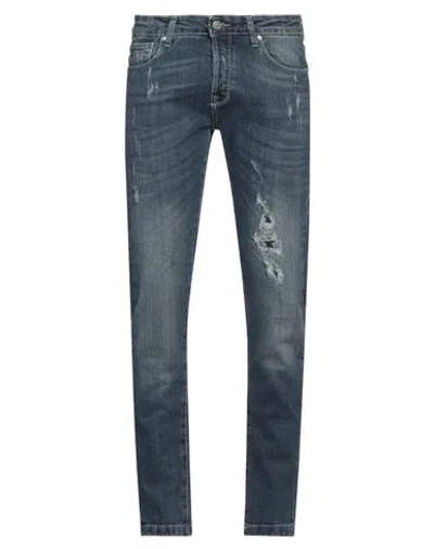 Daniele Alessandrini Homme Couture Paris Man Jeans Blue Size 31 Cotton, Elastane