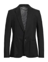 Daniele Alessandrini Homme Man Blazer Black Size 36 Linen, Viscose