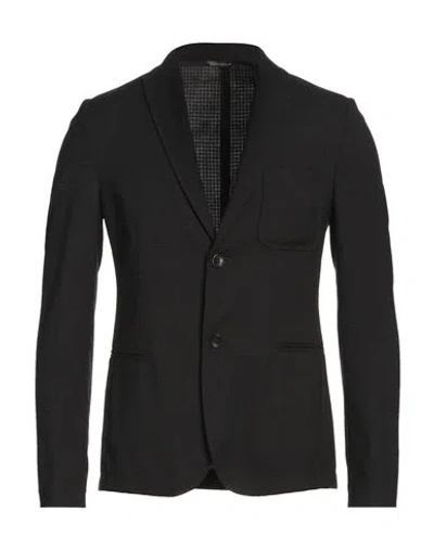 Daniele Alessandrini Homme Man Blazer Black Size 44 Polyether, Viscose, Elastane