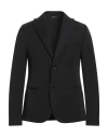 Daniele Alessandrini Homme Man Blazer Black Size 44 Polyester, Viscose, Elastane In Black