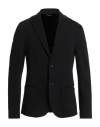 Daniele Alessandrini Homme Man Blazer Black Size 44 Viscose, Polyamide, Elastane In Black
