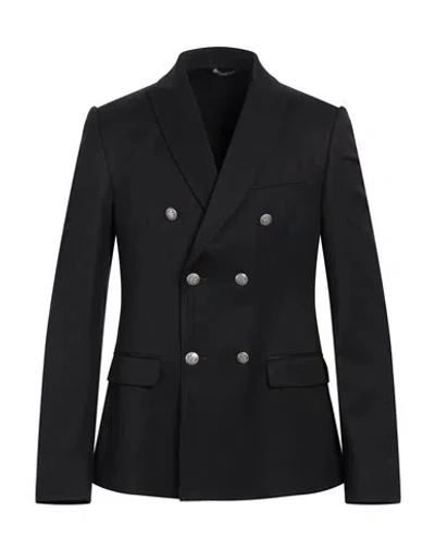 Daniele Alessandrini Homme Man Blazer Black Size 44 Polyester, Elastane, Viscose