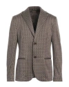 Daniele Alessandrini Homme Daniele Alessandrini Man Blazer Brown Size 42 Polyester, Polyamide, Elastane