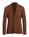 Daniele Alessandrini Homme Man Blazer Brown Size 42 Viscose, Polyamide, Elastane In Brown