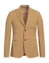Daniele Alessandrini Homme Man Blazer Camel Size 40 Polyester, Viscose, Elastane In Beige