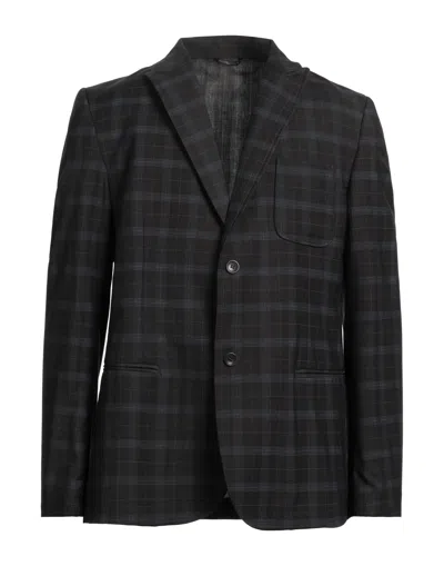 Daniele Alessandrini Homme Suit Jackets In Steel Grey
