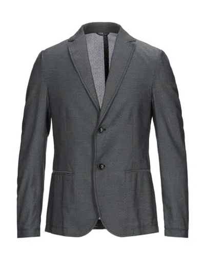 Daniele Alessandrini Homme Suit Jackets In Steel Grey
