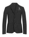 Daniele Alessandrini Homme Man Blazer Charcoal Size 42 Polyester, Viscose, Elastane In Grey