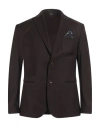 Daniele Alessandrini Homme Man Blazer Dark Brown Size 36 Virgin Wool