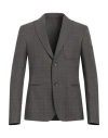 Daniele Alessandrini Homme Man Blazer Dark Brown Size 38 Polyester, Viscose, Elastane In Brown