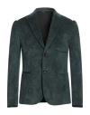 Daniele Alessandrini Homme Man Blazer Dark Green Size 46 Polyester, Polyamide, Elastane