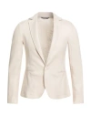 Daniele Alessandrini Homme Man Blazer Ivory Size 38 Linen, Viscose In White