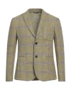 Daniele Alessandrini Homme Man Blazer Light Green Size 40 Polyester, Linen In Green
