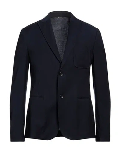 Daniele Alessandrini Homme Man Blazer Midnight Blue Size 36 Polyester, Viscose, Elastane